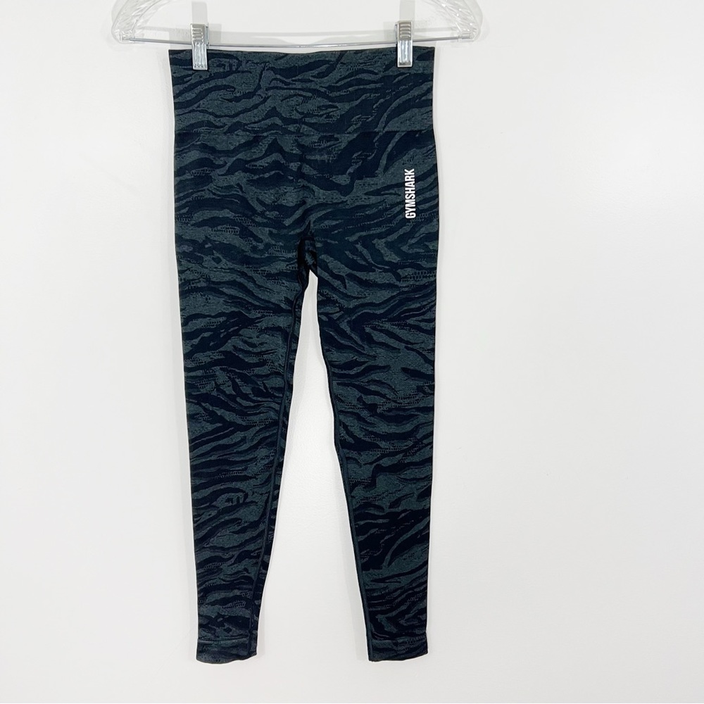 Gymshark Adapt Animal Seamless Leggings Zebra Print Size Small